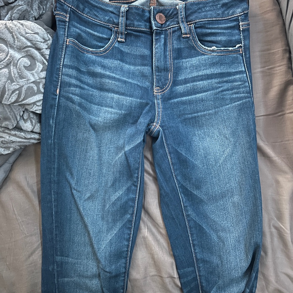 American Eagle Outfitters Women's Blue Skinny Jeans